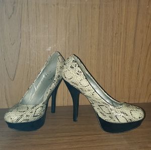 Snakeskin heels